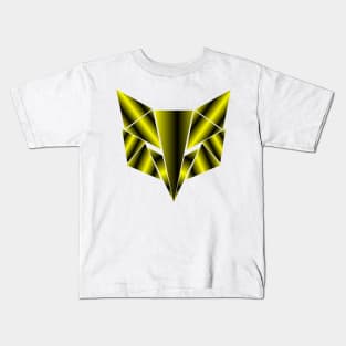 geometric animal, metallic fox of triangles Kids T-Shirt